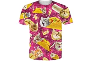 Goodstoworld Unisex 3D Camiseta Divertidas Impresa Personalizada Verano Casual tee Shirts S-XXL