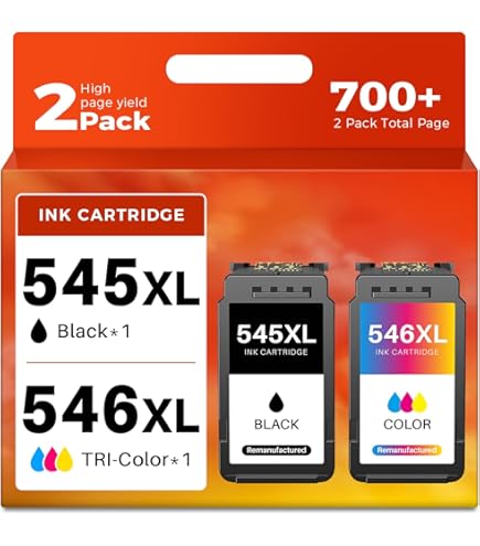 Druckerpatronen 545 546 XL, PG-545XL CL-546XL Kopatibel für Canon