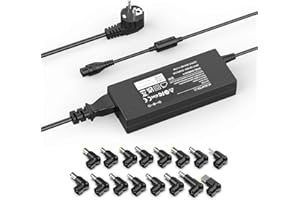 ETSSEMBO 90W Universal Cargador Portátil Compatible con Lenovo ASUS DELL HP Acer IBM Toshiba Samsung Sony Fujitsu Gateway Notebook Ultrabook Chromebook Alimentación AC Adaptador Cord con 16 Puntas