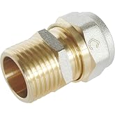 SOMATHERM FOR YOU - / 3716-16-15 - Straight compression fitted for Multilayer &Oslash;16 tube - Male 15/21 (1/2 '')