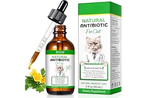 HEXIN Antibiotics for Cats, Cat Antibiotics 60ml, Cat Antibiotics for Infections - Supports Immune & Allergy Itch Relief
