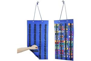 LES-THERESA Organizador de Pared de Coches Hot Wheels, 66 * 36 cm Funda para Guardar Coche de Juguete Organizador Hot Wheels Pared de Fieltro Estanteria Hot Wheel, Doble Cara para Guardar 120 Hots Wheels