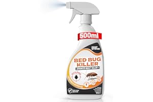 PEST STRIKE Bed Bug Spray for Mattress - 500ml Fast-Acting Repellent – Stain-Free, Plant-Based Formula for Home & Travel – Effective Bed Bug Spray for Furniture, Luggage & Upholstery