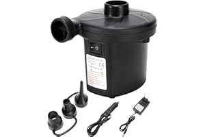 LEBEXY Elektryczna pompka powietrza do materaca dmuchanego | pompa powietrza | pompka do basenu Elktro | pompka do materaca, do basenu, pontonu, łóżka, piłki gimnastycznej