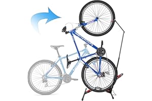 Begona Vertical Bike Stand Portable Space Saving Upright Bicycle Floor Stand Adjustable Freestanding Indoor Garages Bike Storage Rack For 20''-29'' Bikes