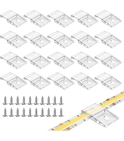 100 Pezzi di Clip di Montaggio per Strisce Luminose A LED con