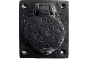 OriginalForgery Yale Door Lock Cover in Black Cast Iron (JAB10)