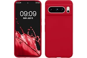 kwmobile Carcasa Compatible con Google Pixel 8 Pro Funda - Case TPU y Silicona antigolpes - Apto Carga inalámbrica - Cereza Dulce