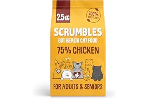Scrumbles All Natural Dry Cat Food with 75% Chicken, High Protein Food For Adults And Seniors, 2.5Kg,package may vary