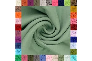 fingsi Stoffe Mira Bündchenstoff Feinstrick Schlauchware Coupon Uni - 34cm Schlauchbreite - 95% Baumwolle, 5% Elasthan (26. Lindgrün 1,0m)