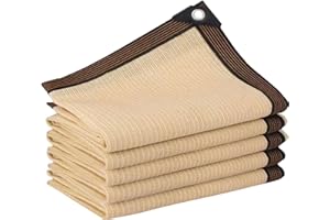 SEVENI Filet D'Ombrage, Voiles D'ombrage 85% UV Toile D'Ombrage, Tissu D'ombrage Serres Coupe Ventpour La Couverture avec Oeillets, pour Serre/Jardin/Pergola/Patio Lawn