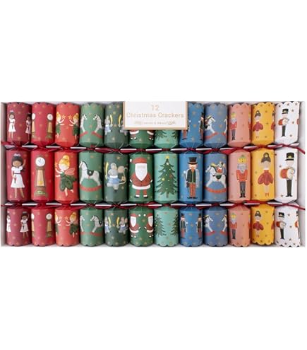 Robin Reed Lot de 6 crackers de Noël bonhomme de neige
