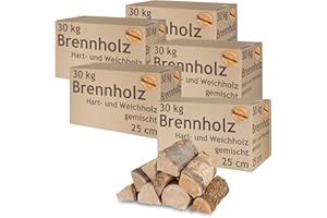 Legna da ardere Misto 5-500 kg Faggio Quercia Betulla Pino Abete Legna per stufe e caminetti Braciere Griglia 25 cm Camera asciugata flameup, Peso:150 kg