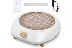 Yulado 100W Staubabsaugung für Nägel, 5000rpm Nagelstaubsauger Weiß, Professionelle Haushalt und Staubabsaugung Nagelstudio Mit Filter, Werkzeuge und Zubehör