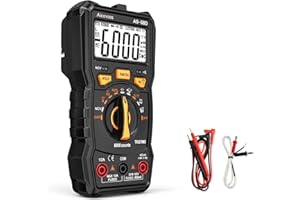 Aicevoos Multimeter Digital Multimeter, 6000 Counts DC AC Voltmeter and Ohm Volt Amp Tester, Auto-Ranging Fast Accurately Measures Voltage Current (DC/AC Current)