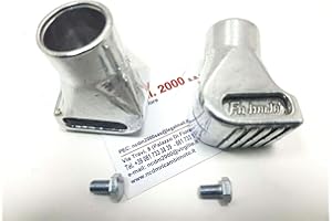 AER MOTO SPARE PARTS Paire de pieds en aluminium chromés, fabriqués en Italie, pour Vespa PX 125 150 200, toutes LML Star 125 150 151 200