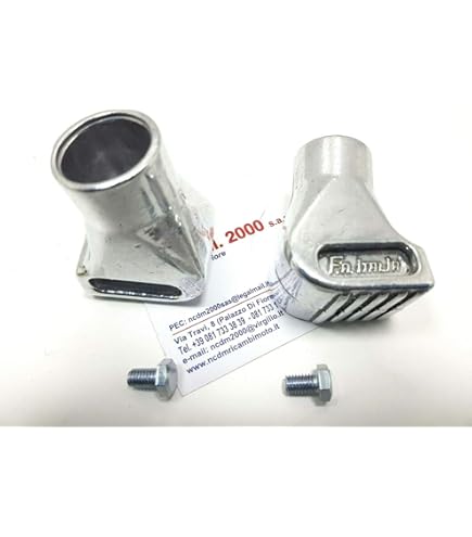 Coppia Piedini Scarpette In Alluminio Nero Per Vespa PK 50, 125, XL, S, FL, HP