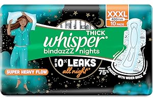 Whisper Ultra Nights XXXL 10 podkładek – podpaski higieniczne Bindazz Night