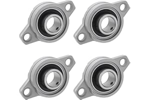 NAKUPENDA 4Pcs Paliers a Semelle Roulements à Bride Rhombique Bloc D'oreiller Roulements a Billes Bride Roulement (15mm Diamètre Intérieur)