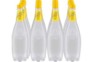 Schweppes Tónica Original, Bebida Refrescante - Botella PET 1L - Pack de 6