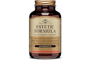 Solgar Estetic Formula, 60 tavolette, Integratore per Capelli, Pelle e Unghie, con Vitamina C, Zinco, Rame, MSM, Alga Lithotamnion Calcareum, L-Lisina e L-Prolina
