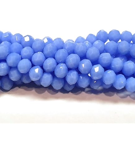 25 Perles Facettes Bohème 6mm Blue Opal AB - PRECIOSA - France