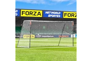 FORZA Steel42 Football Goal – Premium Heavy-Duty Steel Garden Goal | 100% Weatherproof, Tool-Free Setup, Unbreakable 42mm Galvanised Frame + All-Weather Net | Multiple Sizes & Optional Rebounder Kit