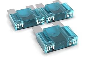 AUPROTEC Fusibile Maxi 20A - 80A Fusibili Lamellari selezione: 60A Ampere blu, 3 pezzi