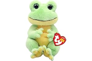 Ty Beanie Bellies-Plusz Żaba Snapper 15 cm-TY41052, TY41052, zielony, żółty, mały