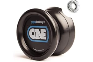 YoyoFactory One Yoyo - Noir (du Débutant Au Professionnel, Ficelle Et Instructions Incluses)