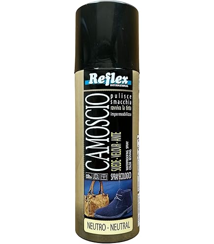 Spray Reflex Per Camoscio | Pulizia E Impermeabilizzazione | Colore Blu Scuro | Made In Italy - Foto 11