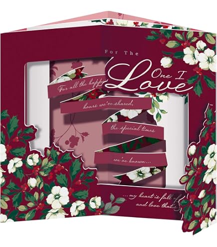 Regal Publishing Weihnachtskarte 'One I Love' – 22,9x15,2 Cm, Mit Umschlag, In UK Designed