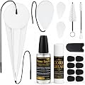WAN2TLK Kit d'entretien pour saxophone alto 18 pièces avec huile pour clé | 4 chiffons de nettoyage, embout buccal et brosses à poussière, graisse de liège, huile pour clé, repose-pouce et 8 coussinets