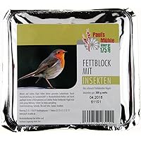 Paul's Mühle Fettblock mit Insekten (Vogelbuffet) 12 x 300 g