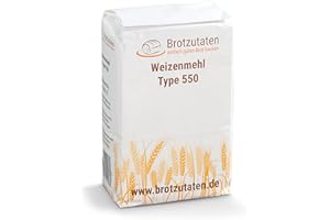 ‎BROTZUTATEN Brotzutaten 10x 1kg Weizenmehl Type 550 I ideal für klassische Weizenbrötchen I extra backstark I auch bestens für helle Brote