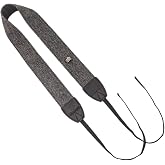 T&Y FOTO T&uuml;m DSLR ve Aynasız Fotograf Makineleri i&ccedil;in Retro Vintage Gri Siyah Omuz Boyun Askısı Neck Strap