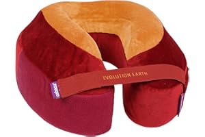 ‎CABEAU Cabeau Evolution Earth poduszka podróżna pod kark z pianką Memory Foam Najlepsza poduszka podróżna z 360° podparciem głowy, karku i brody (Fire)