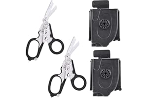 lfdhcn Pinze pieghevoli 6 in 1, in acciaio legato, argento, 20,8 x 9,9 cm, 300 g, multiuso, portatili, forbici di emergenza per sopravvivenza all'aperto, casa