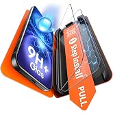 TAURI Screen Protector for iPhone 16 [1 Step Installation] | With Dustless Self-Installation Tool, 2 Pieces Tempered Glass, [