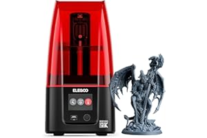 ELEGOO Mars 4 MSLA Impresora 3D Resina, 9K 7" Pantalla Mono LCD, con UI Interfaz Sencilla e Intuitiva, 3 Modos de Impresión Inteligente y Purificador de Aire,Tamaño de Impresión 153,36x77,76x175 mm³