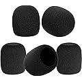SquishyWorld 5 Pièces Bonnette Micro Mousse Épaisse Universelle pour Réduire Bruit Vent, Filtre Anti Pop Compatible, Idéal pour KTV et Activités Extérieures