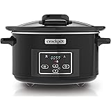 Crockpot Lift and Serve Digital Slow Cooker with Hinged Lid and Programmable Countdown Timer | 4.7 L (up to 5 People) | Energ