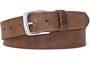 Ashford Ridge 35mm Real Leather Belt - Made in Dorset, England - Mens - Womens - Unisex for Jeans and Trousers (Nickel Free)