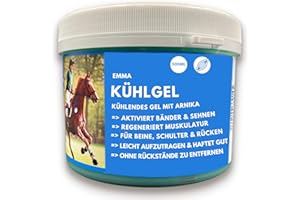 Baume de cheval rafraîchissant 500ml Gel à l'arnica Gel extra fort I Horse Balm Tendons, ligaments & muscles I Pommade pour chevaux à l'arnica Crème Gel de massage pour les muscles pour cheval chien