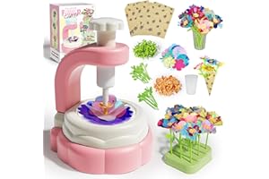 IZDUDO Giocattolo Fiori per Bambini, Kit Creativo Bouquet in Tessuto Fai da Te, Crea Il Tuo Bouquets di Fiori, Il Laboratorio dei Flower Ideale per Bambina 3 4 5 6 7 8 9 10 Anni#1