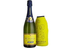 ‎HEIDSIECK & CO. MONOPOLE Heidsieck & Co. Monopole Blue Top Brut Champagner mit gelber Neoprenkühlmanschette (1 x 0,75 l)