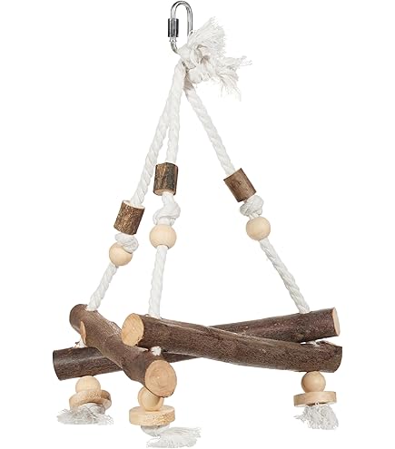 Dehner Vogel Spielplatz Matchfield - Holz Spielzeug Mit Sitzstangen & Schaukeln 35x29x25 Cm
