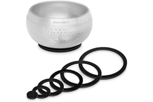 AVANDA Campane Set O-ring per un supporto sicuro più suono, 6 sottobicchieri da Ø 3 a 13 cm per campane da molto piccole (Ø 5 cm) a molto grandi (Ø oltre 50 cm)