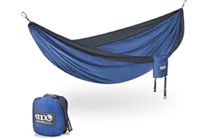 ENO, Eagles Nest Outfitters DoubleNest Lightweight Camping Hammock, 1 to 2 Person, Denim/Charcoal