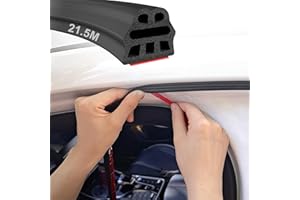 Hzetuu Joint Porte Voiture, Joint Caoutchouc Adhesif Joint Fenetre Isolation Phonique Porte, Joint Porte Bande Caoutchouc Pour Fenêtre Porte Entree Protection Porte De Voiture 21.5M